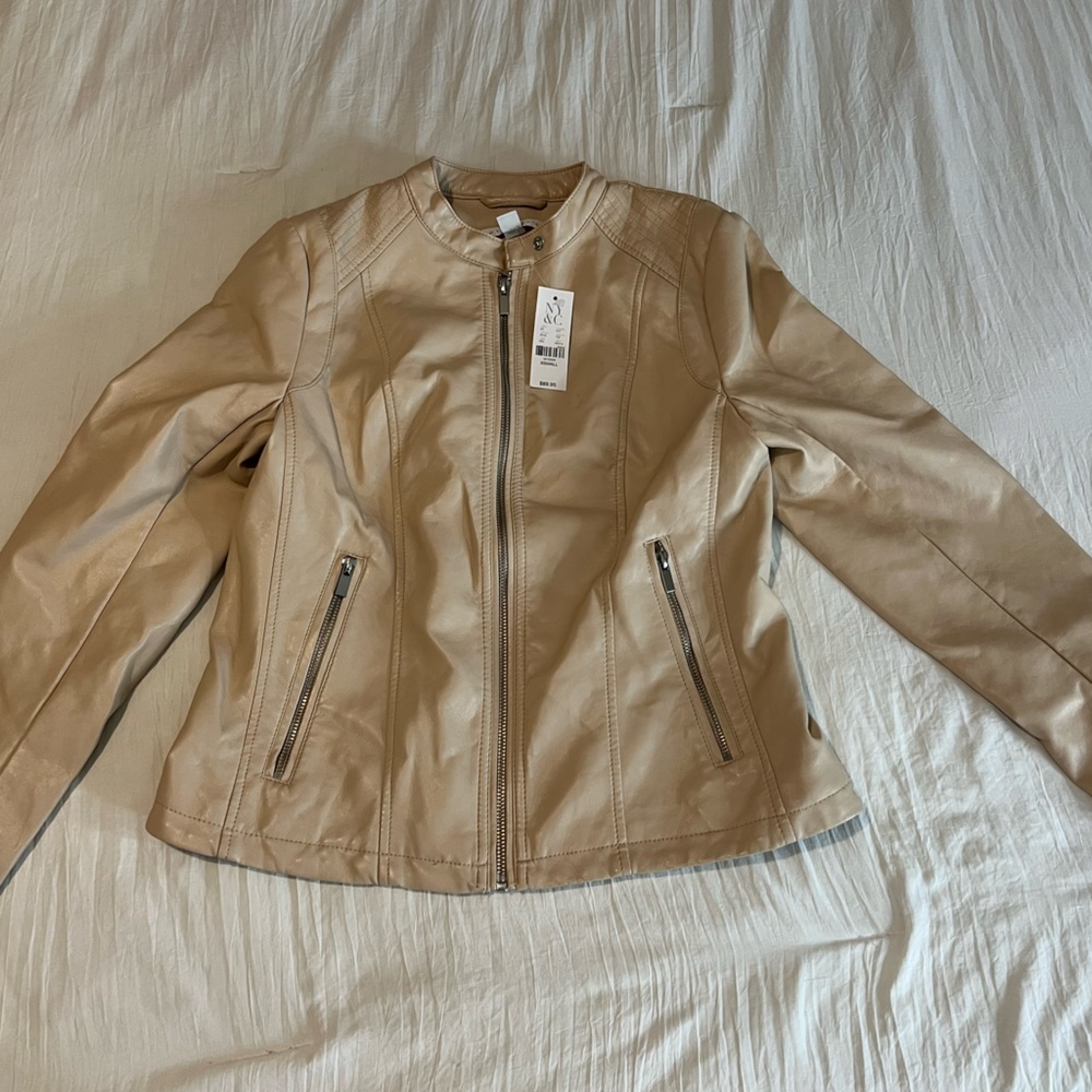 New York & company Leather jacket